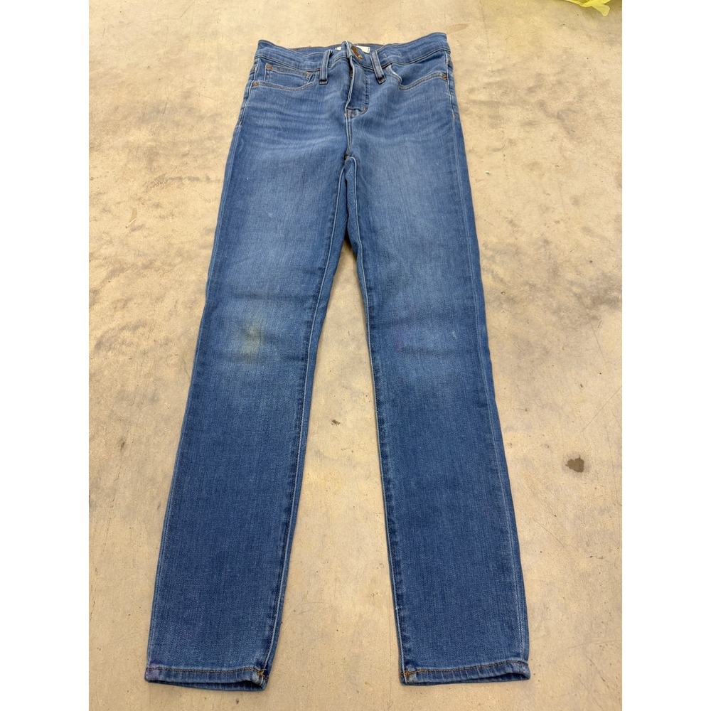 Madewell Roadtripper Crop Jeans Women 26 Blue Denim Medium Wash Stretch Everyday